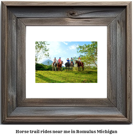 horse trail rides near me in Romulus, Michigan